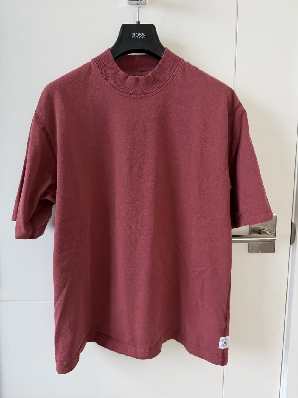 Reigning Champ Women’s Short-Sleeve Crewneck T-Shirt in Copper. Size L
